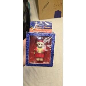 Vintage Santa's Secrets Collectible Ceramic Ornament Vear Ornament 1997